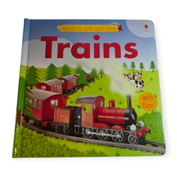 usborne Other - Usborne Lift-the-Flap: Trains (Board Book)
